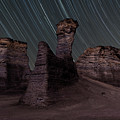 Star Circles Over Monument Rocks